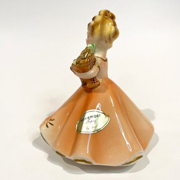 Josef Originals November Topaz Figurine Birthstone Birthday Girl Vintage - Picture 2 of 7
